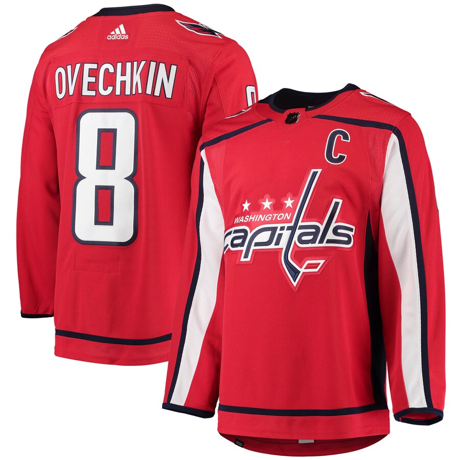 Men's Washington Capitals Alexander Ovechkin adidas Red Home Primegreen Authentic Pro Player Jersey - Puhuasuan