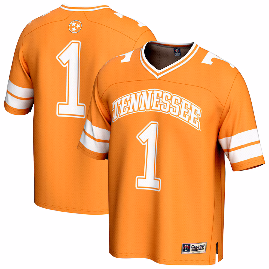 Youth GameDay Greats #1 Tennessee Orange Tennessee Volunteers Lightweight Collegiate Football Fashion Jersey - Puhuasuan