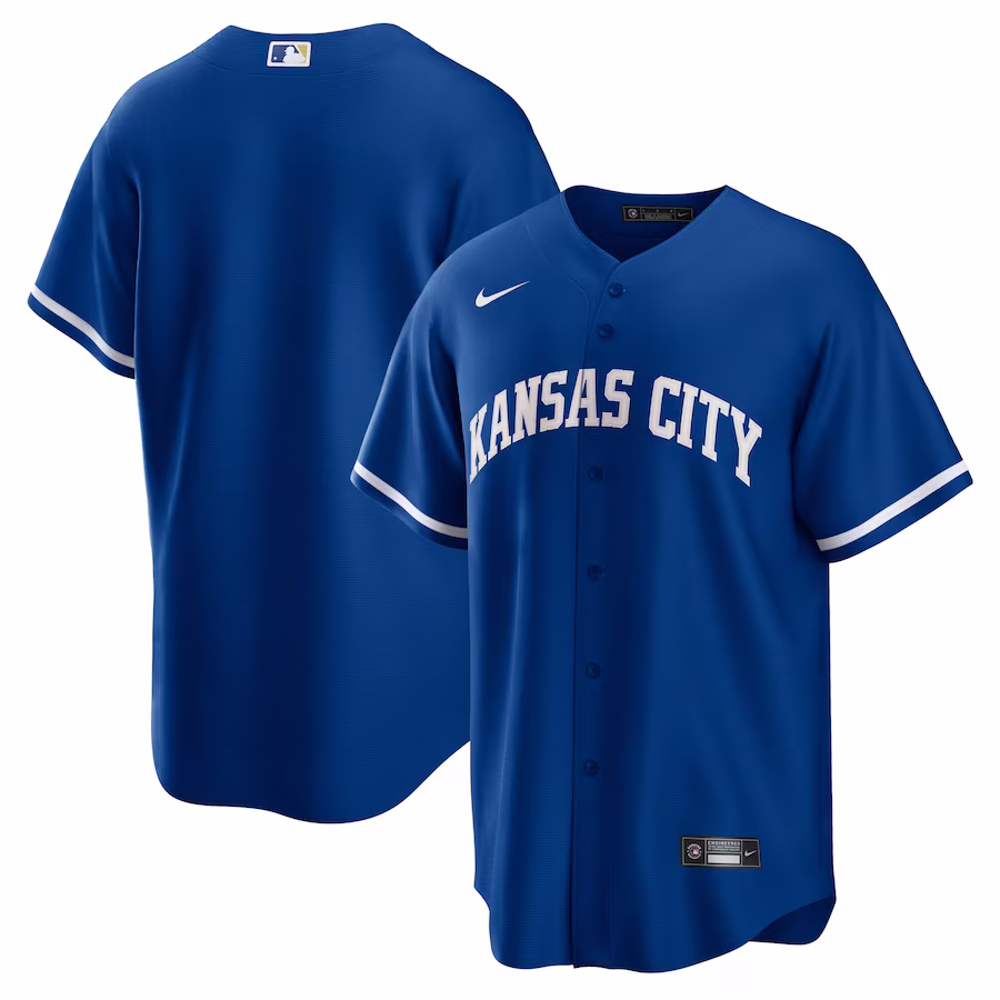 Men's Kansas City Royals Nike Royal Alternate Replica Team Jersey - Puhuasuan