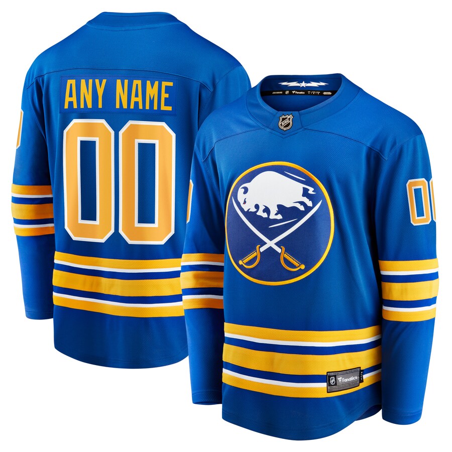 Men's Buffalo Sabres Fanatics Branded Royal 2020/21 Home Breakaway Custom Jersey - Puhuasuan