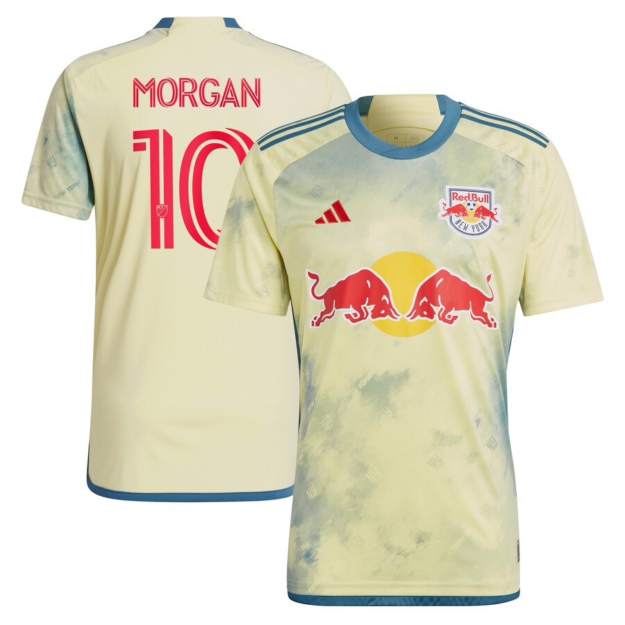 Men's New York Red Bulls Lewis Morgan adidas Yellow 2023 Daniel Patrick Kit Replica Jersey - Puhuasuan