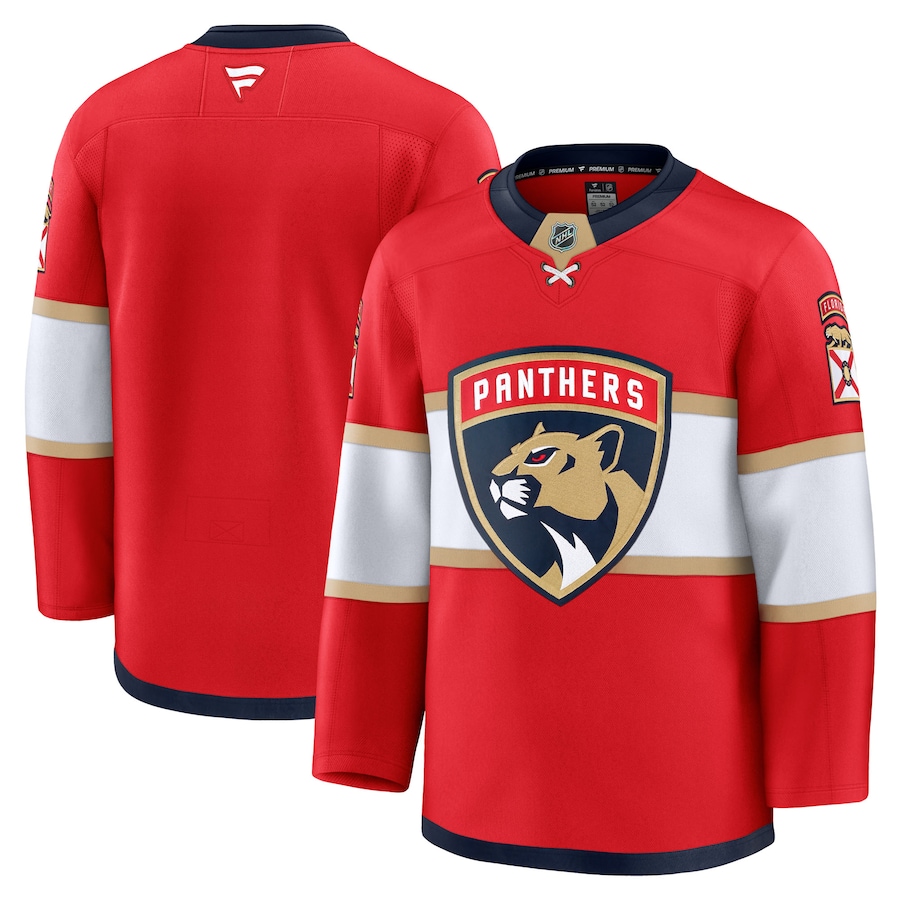 Men's Florida Panthers Fanatics Red Home Premium Jersey - Puhuasuan