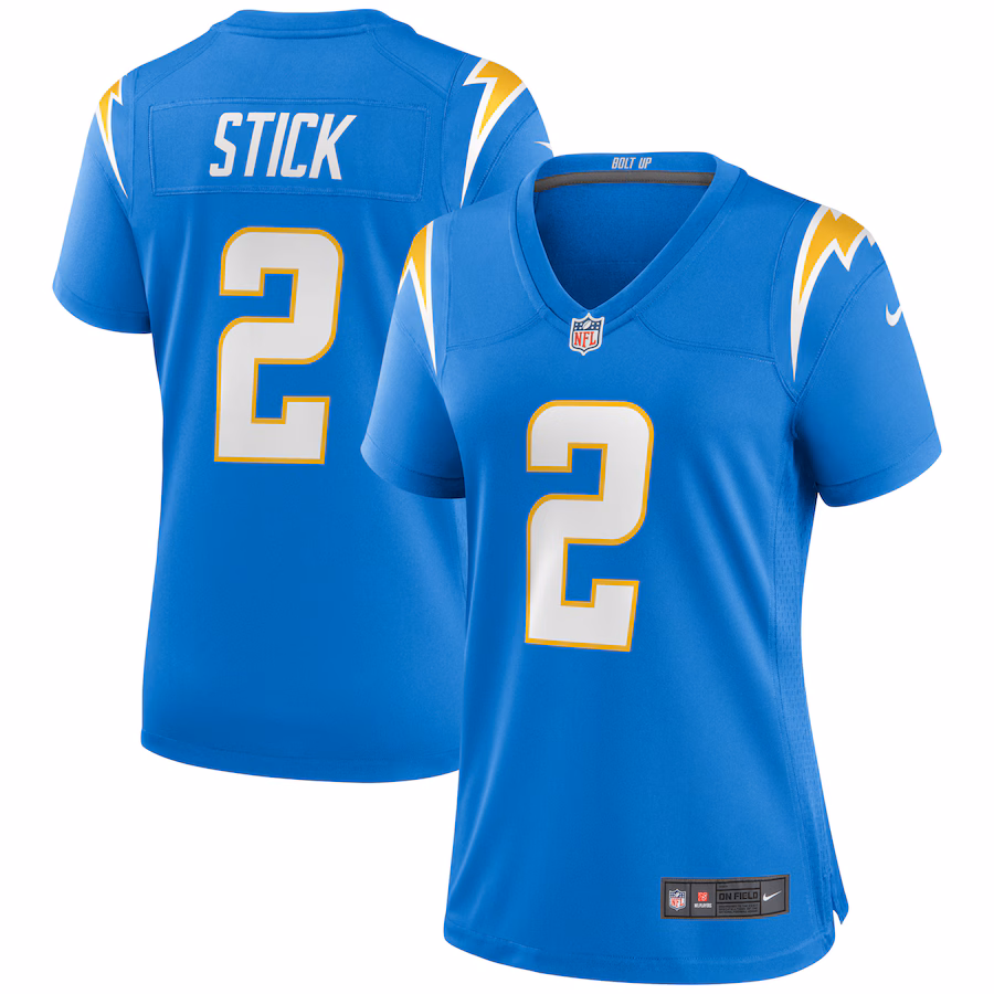 Women's Los Angeles Chargers Easton Stick Nike Powder Blue Game Jersey - Puhuasuan