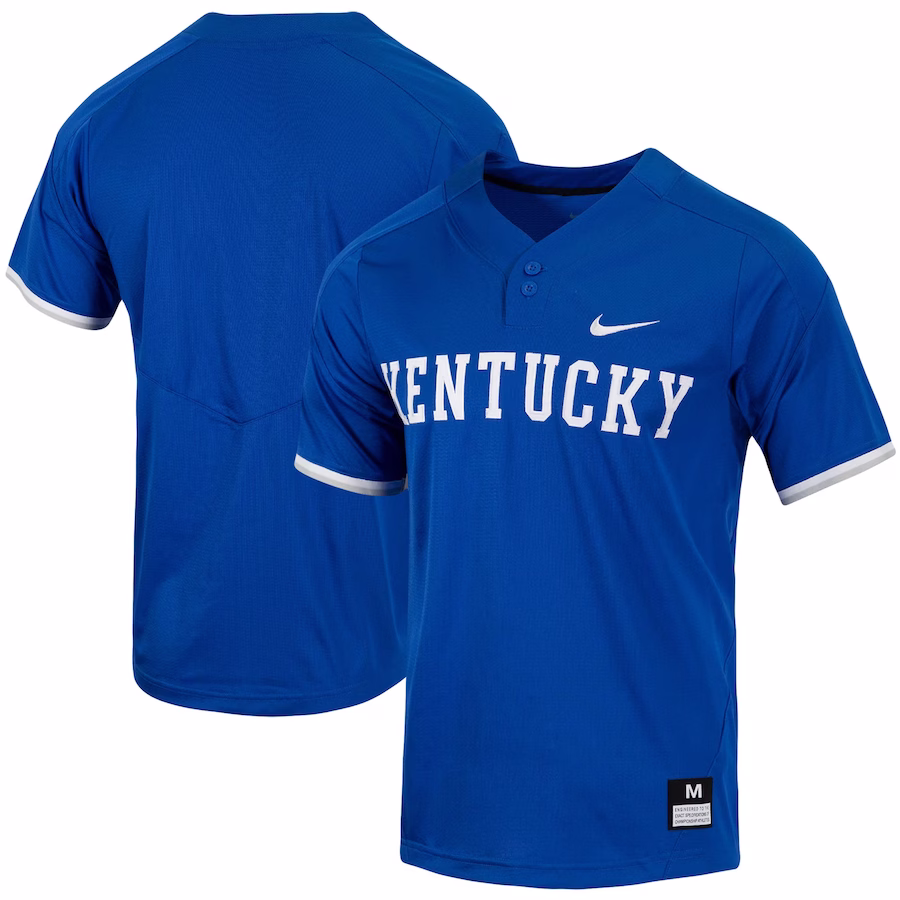 Kentucky Wildcats Nike Replica Vapor Elite Two-Button Baseball Jersey - Royal - Puhuasuan
