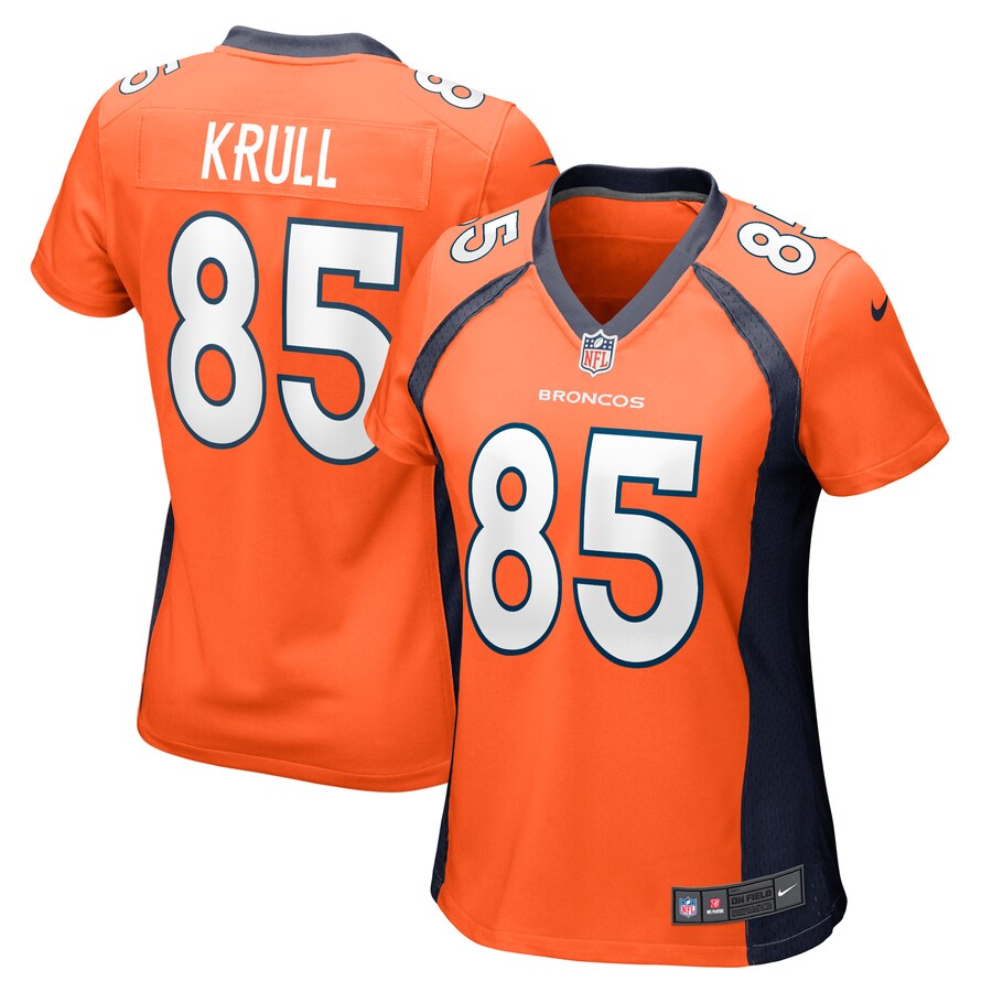 Women's Denver Broncos Lucas Krull Nike  Orange Team Game Jersey - Puhuasuan