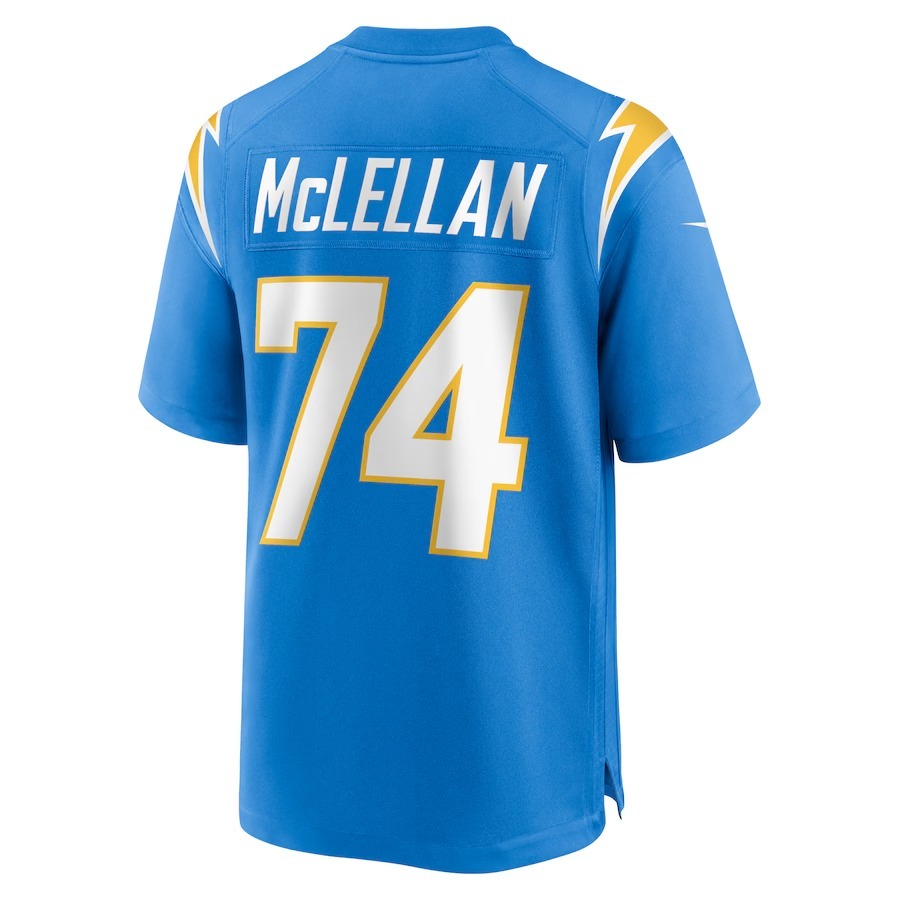 Men's Los Angeles Chargers Tyler McLellan Nike Powder Blue Team Game Jersey - Puhuasuan