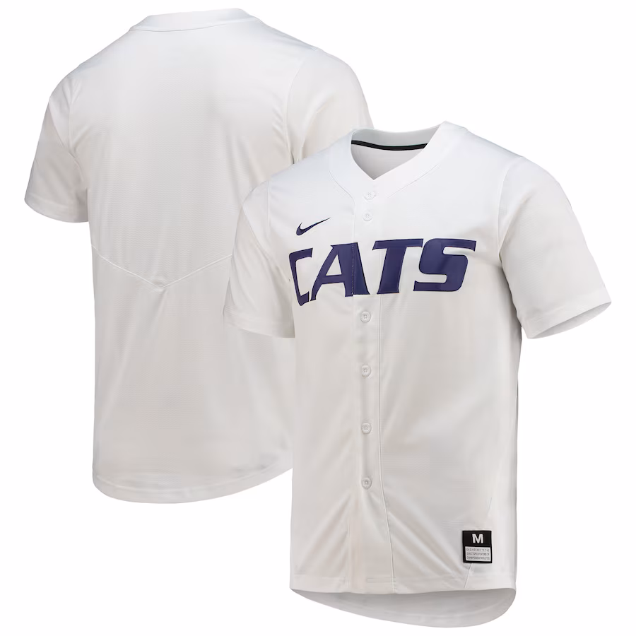 Men's Nike White Kansas State Wildcats Replica Baseball Jersey - Puhuasuan