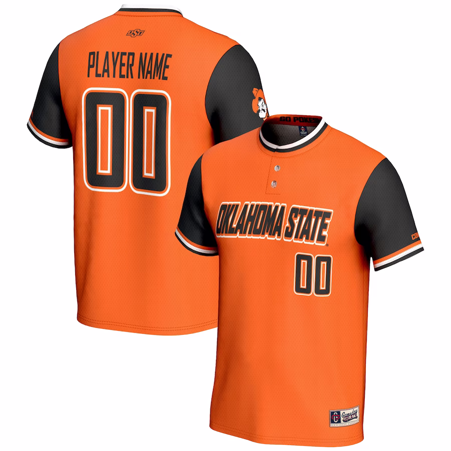 Oklahoma State Cowboys GameDay Greats Youth NIL Pick-A-Player Lightweight Softball Jersey - Orange - Puhuasuan