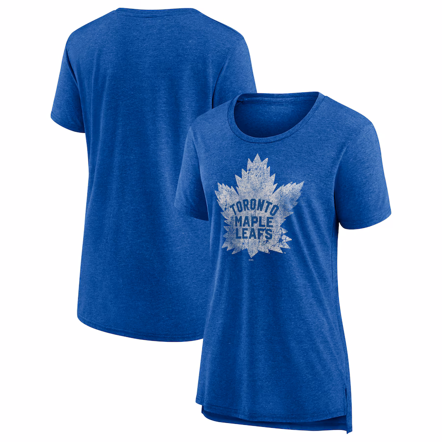 Women's Toronto Maple Leafs Fanatics Heather Blue Special Edition 2.0 Modern T-Shirt - Puhuasuan