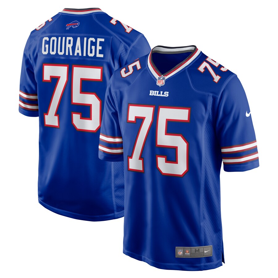 Men's Buffalo Bills Richard Gouraige Nike Royal Team Game Jersey - Puhuasuan