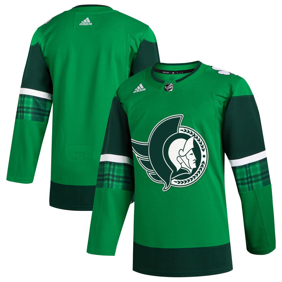 Men's Ottawa Senators  adidas Kelly Green 2023 St. Patrick's Day Primegreen Authentic Jersey - Puhuasuan