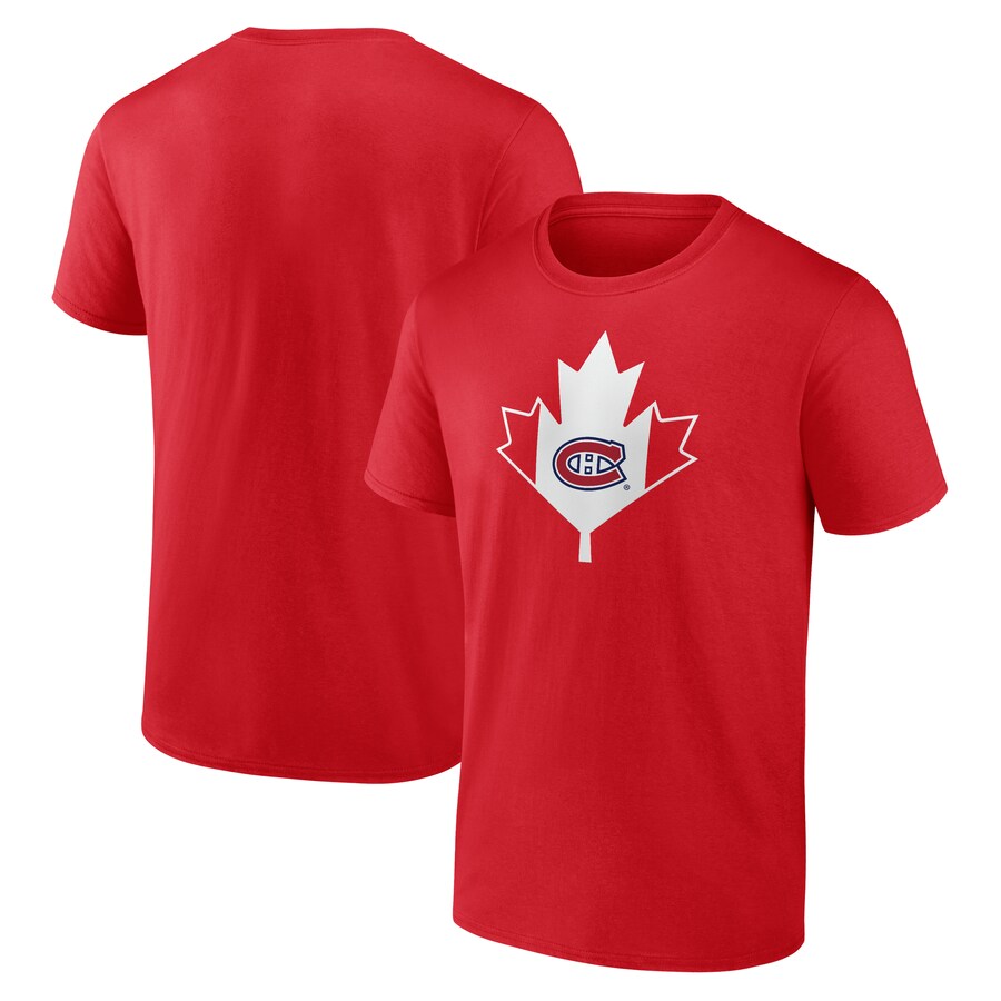 Men's Montreal Canadiens Red Canada Day T-Shirt - Puhuasuan