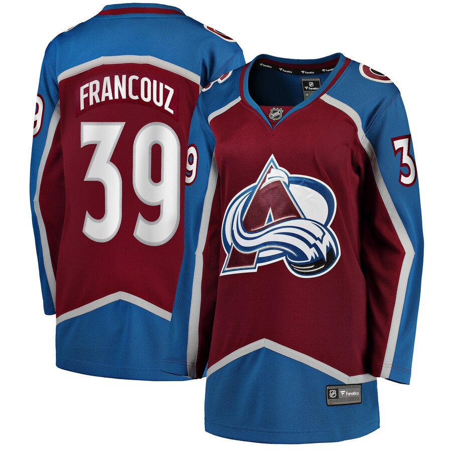 Women's Colorado Avalanche Pavel Francouz Fanatics Branded Burgundy Home Breakaway Player Jersey - Puhuasuan