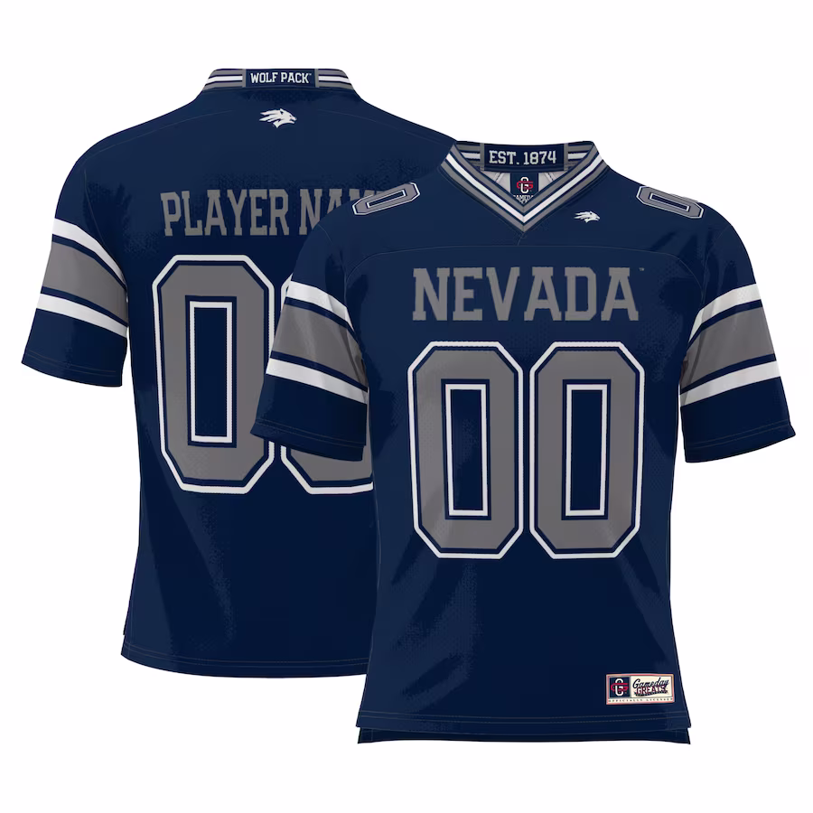 Nevada Wolf Pack GameDay Greats Youth NIL Pick-A-Player Football Jersey - Navy - Puhuasuan