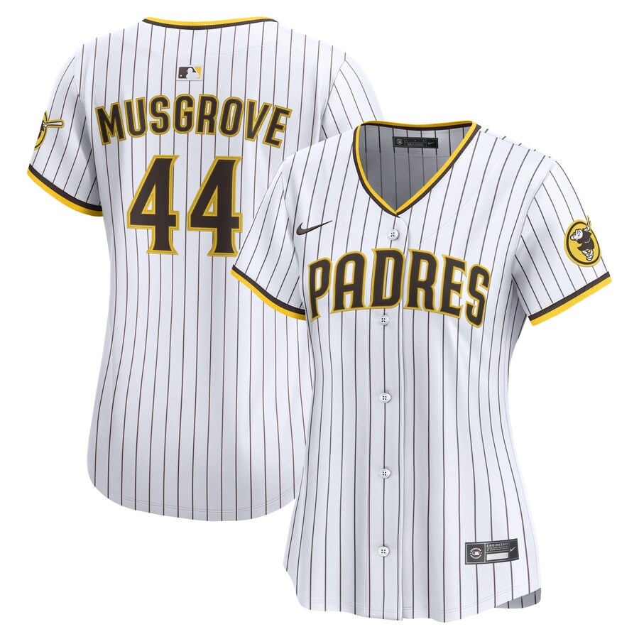 Women's San Diego Padres Joe Musgrove Nike White Home Limited Jersey - Puhuasuan