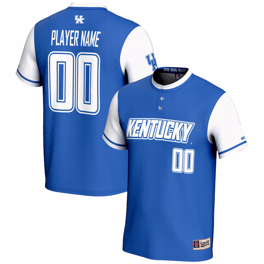 Kentucky Wildcats GameDay Greats Youth NIL Pick-A-Player Lightweight Softball Jersey - Royal - Puhuasuan