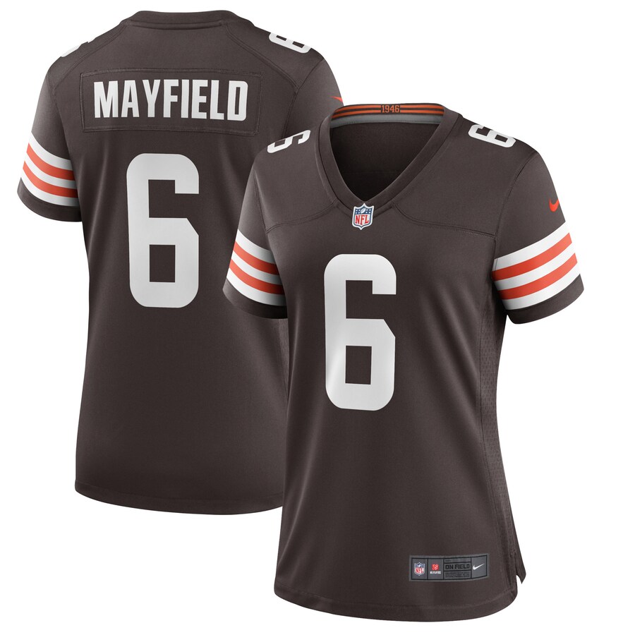 Women's Cleveland Browns Baker Mayfield Nike Brown Game Player Jersey - Puhuasuan