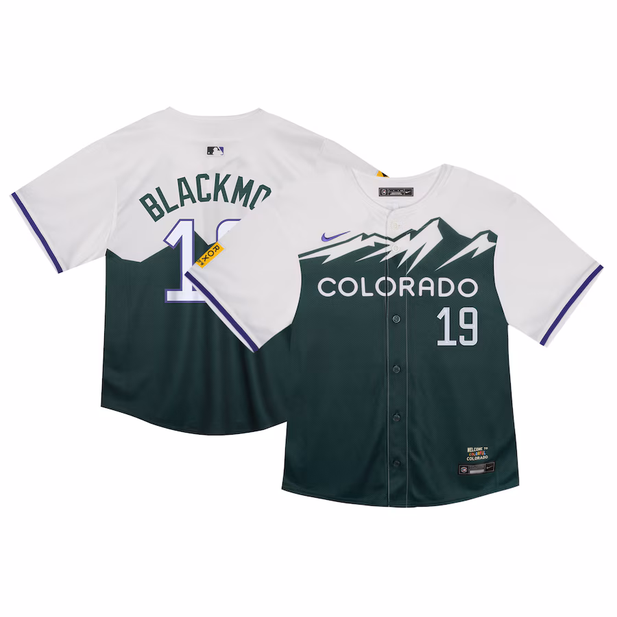 Toddler Colorado Rockies Charlie Blackmon Nike Green City Connect Limited Player Jersey - Puhuasuan