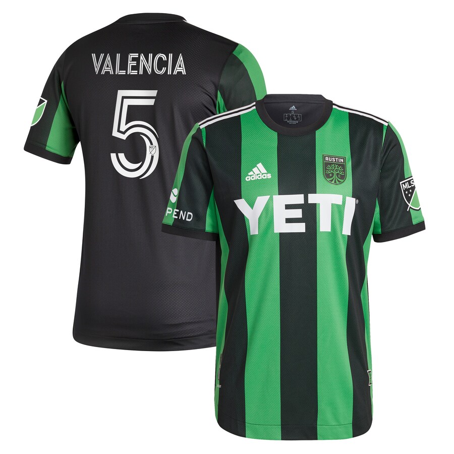Men's Austin FC Jhojan Valencia adidas Black 2021 Primary Authentic Player Jersey - Puhuasuan