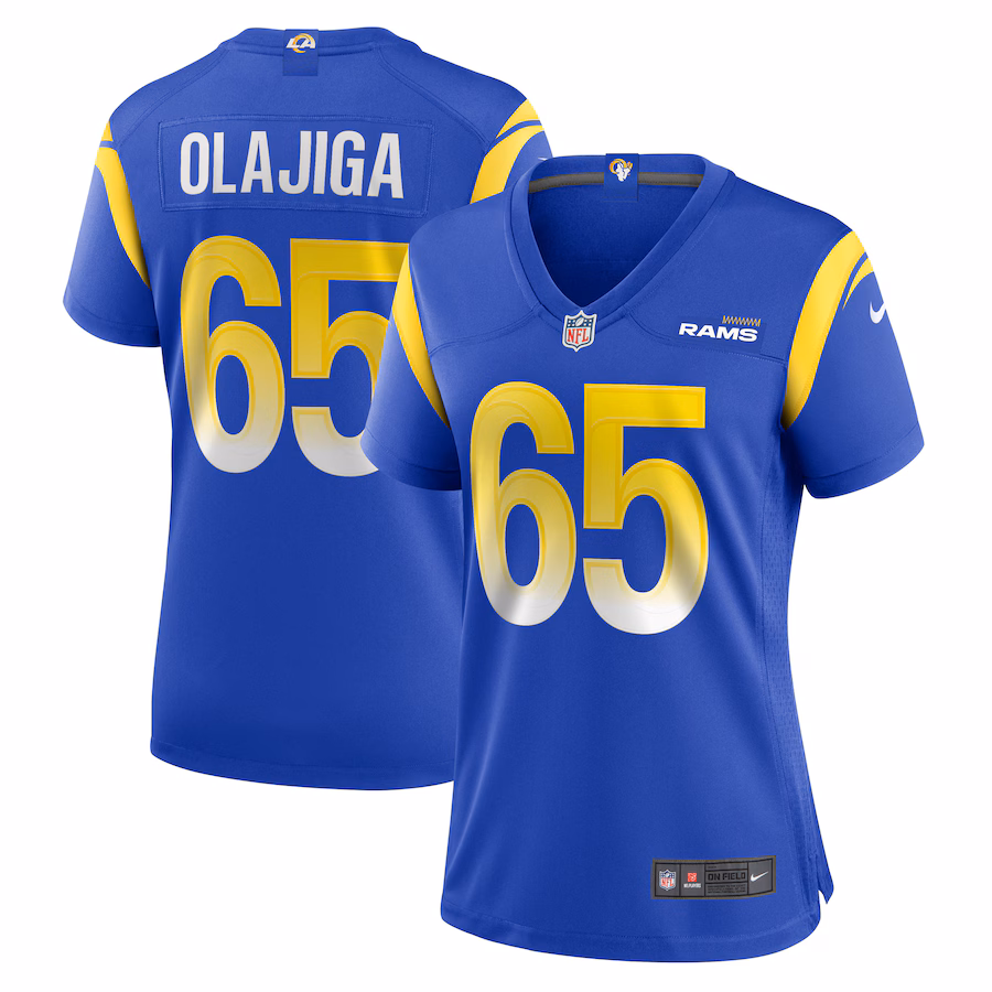 Women's Los Angeles Rams David Olajiga Nike  Royal Game Jersey - Puhuasuan