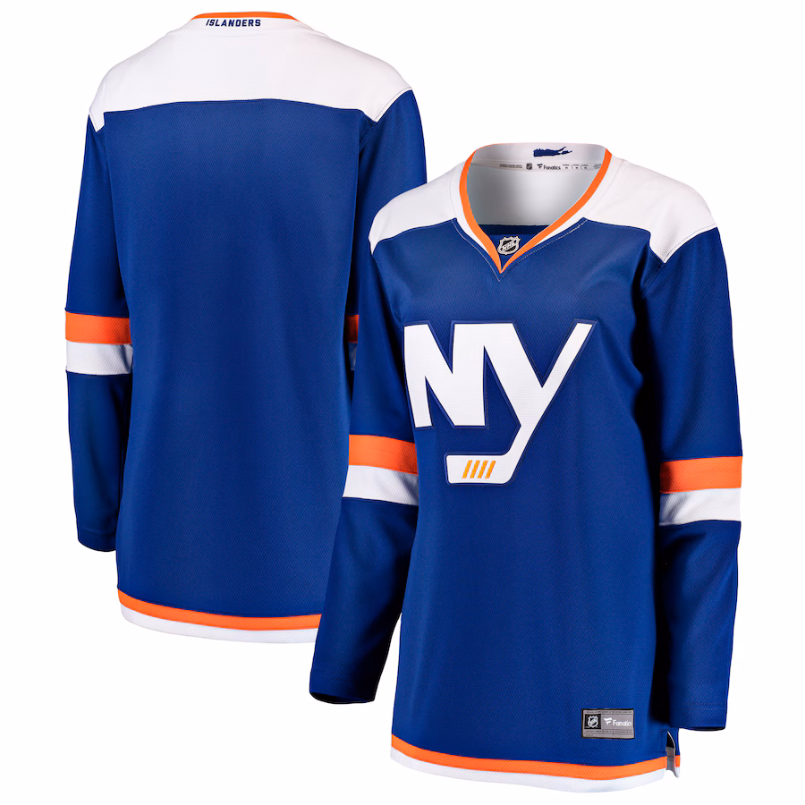 Women's New York Islanders Fanatics Blue Alternate Breakaway Blank Jersey - Puhuasuan