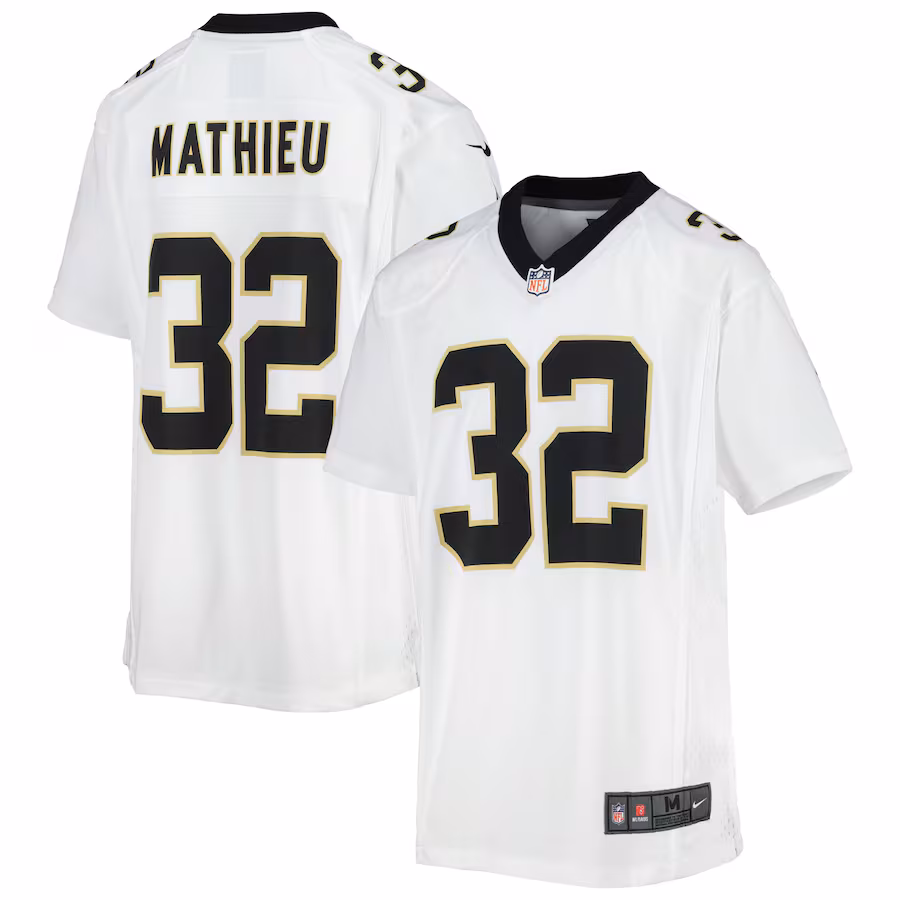 Youth New Orleans Saints Tyrann Mathieu Nike White Game Jersey - Puhuasuan