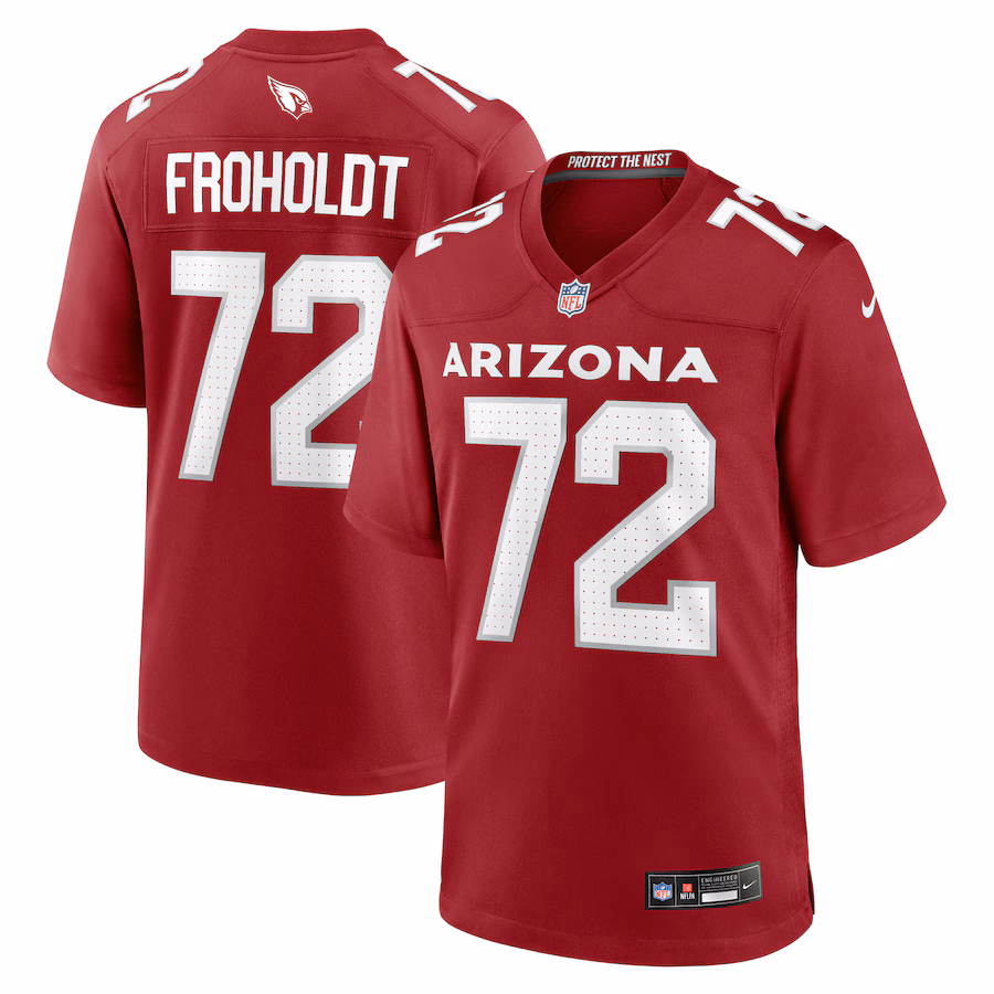 Men's Arizona Cardinals Hjalte Froholdt Nike Cardinal Game Player Jersey - Puhuasuan