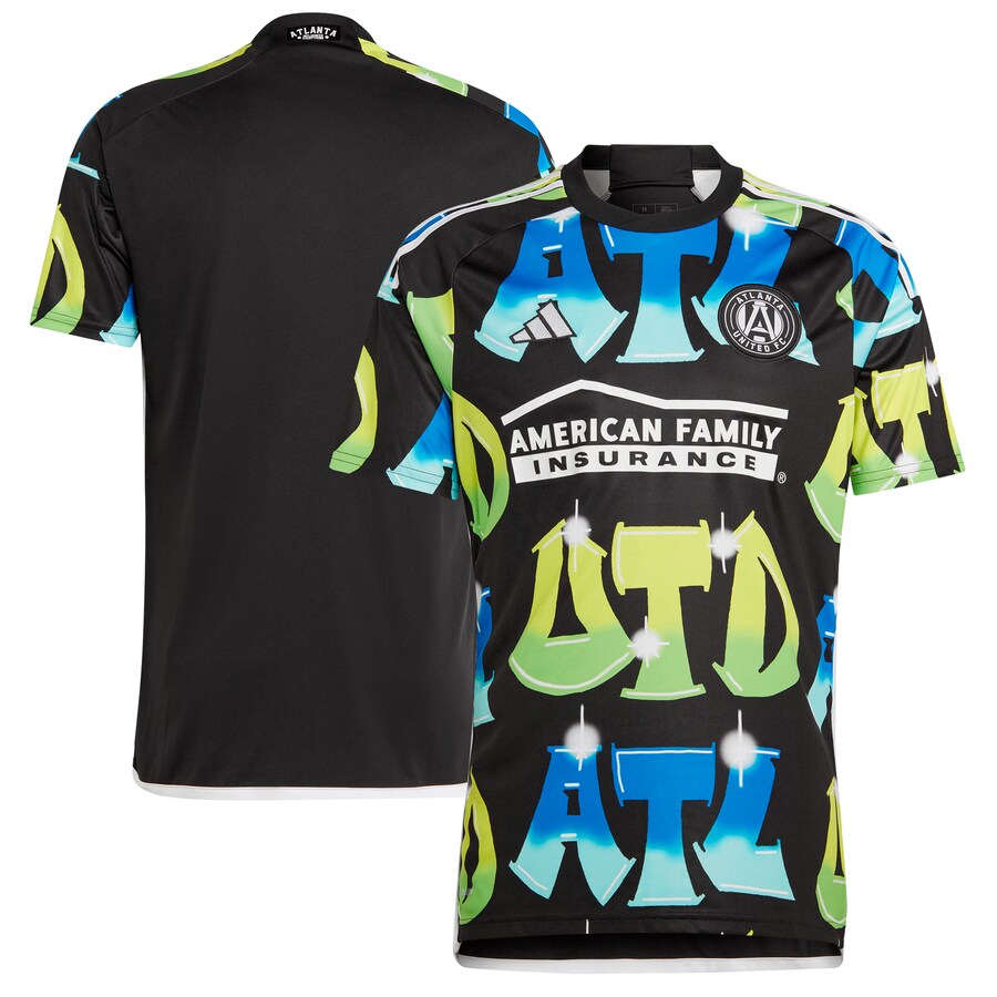 Men's Atlanta United FC  adidas Black 2023 The 404 Replica Jersey - Puhuasuan