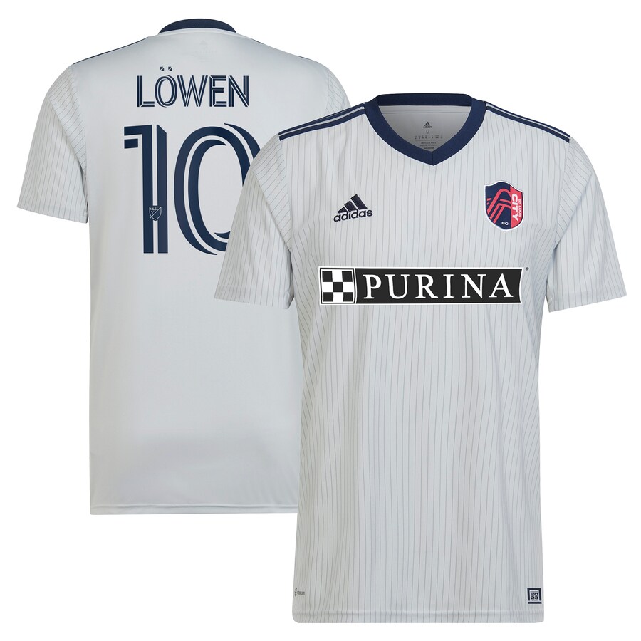 Men's St. Louis City SC Eduard L?wen adidas Gray 2023 The Spirit Kit Replica Jersey - Puhuasuan