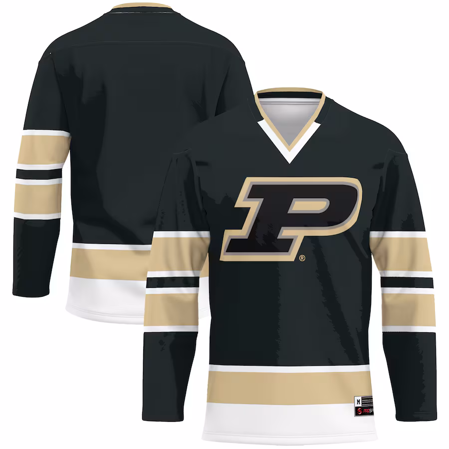 Men's GameDay Greats Gold Purdue Boilermakers Hockey Jersey - Puhuasuan