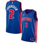 Unisex Detroit Pistons Cade Cunningham Nike Blue Swingman Jersey - Icon Edition - Puhuasuan