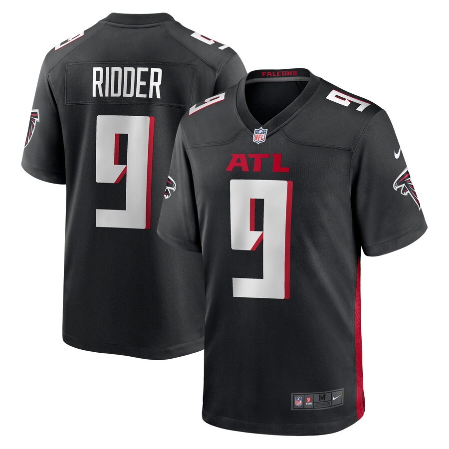 Men's Atlanta Falcons Desmond Ridder Nike Black Game Player Jersey - Puhuasuan