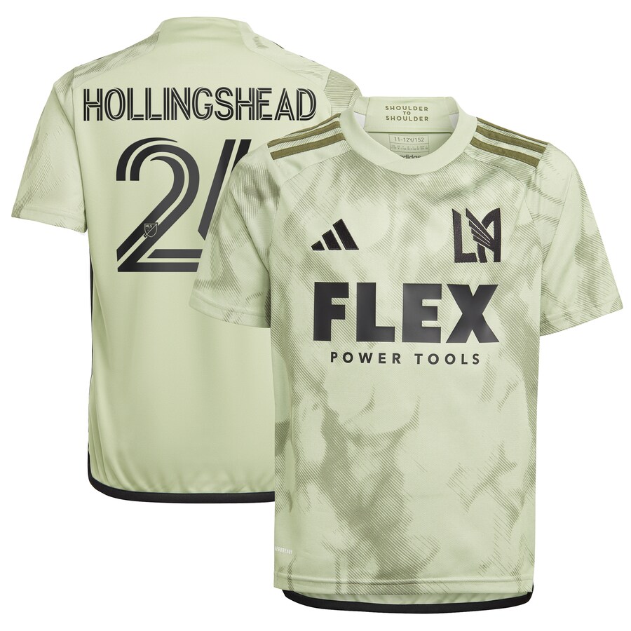 Youth LAFC Ryan Hollingshead adidas Green 2024 Smokescreen Replica Player Jersey - Puhuasuan