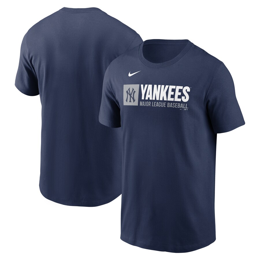 Men's New York Yankees Nike Navy Team Block T-Shirt - Puhuasuan