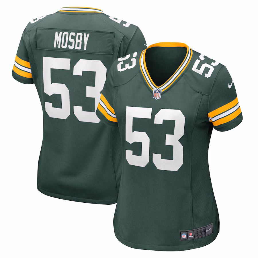 Women's Green Bay Packers Arron Mosby Nike  Green Team Game Jersey - Puhuasuan