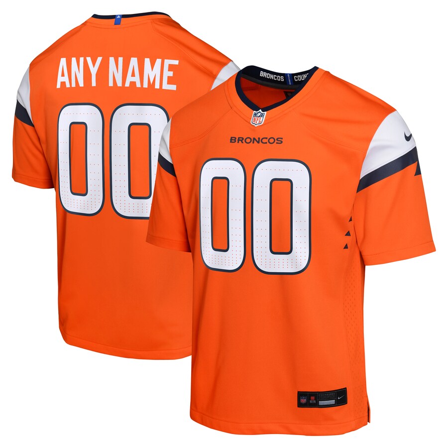 Youth Denver Broncos  Nike Orange Mile High Collection Custom Game Jersey - Puhuasuan