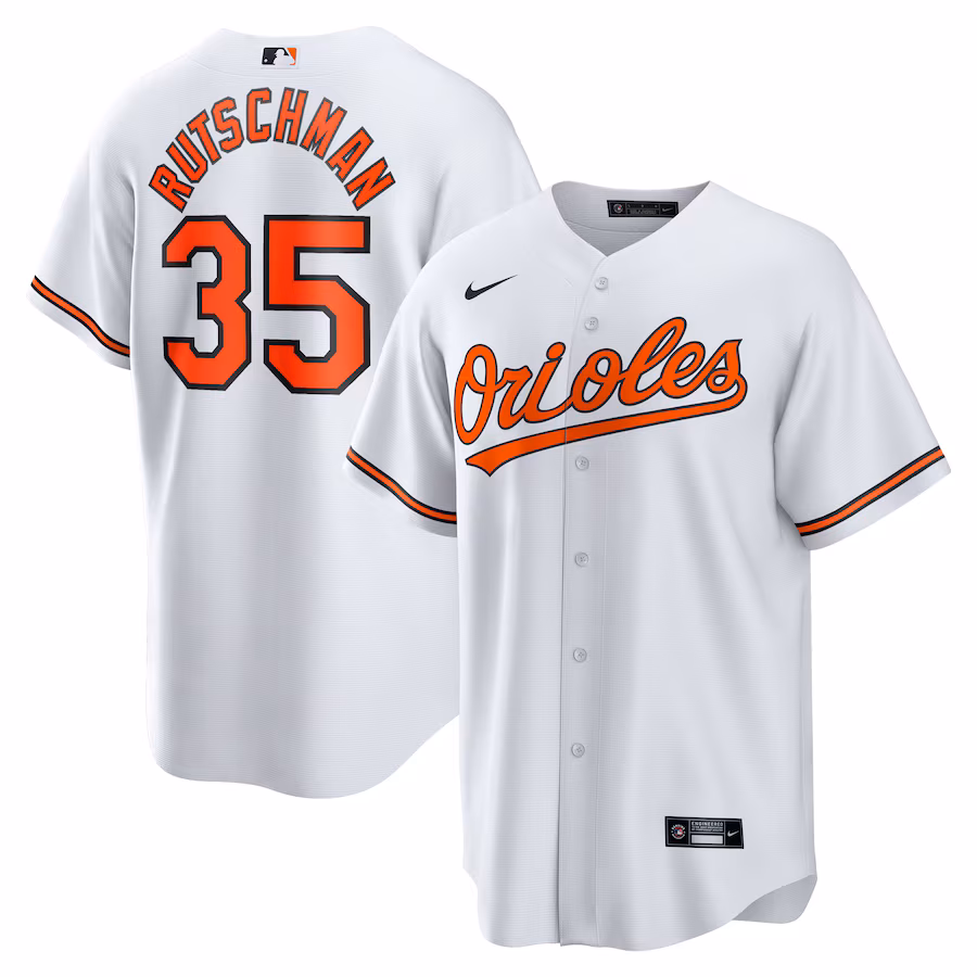 Men's Baltimore Orioles Adley Rutschman Nike White Replica Player Jersey - Puhuasuan