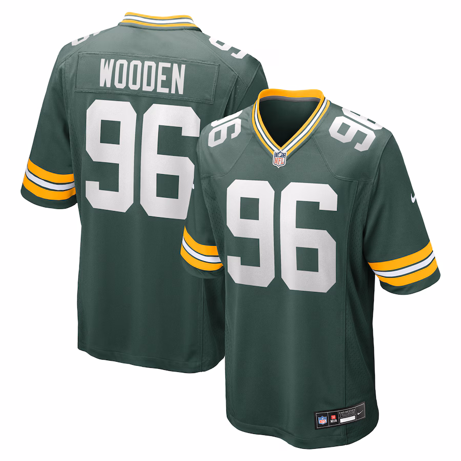 Men's Green Bay Packers Colby Wooden Nike Green Game Jersey - Puhuasuan