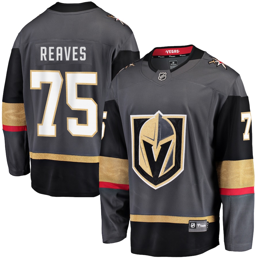 Men's Vegas Golden Knights Ryan Reaves Fanatics Black Home Breakaway Player Jersey - Puhuasuan
