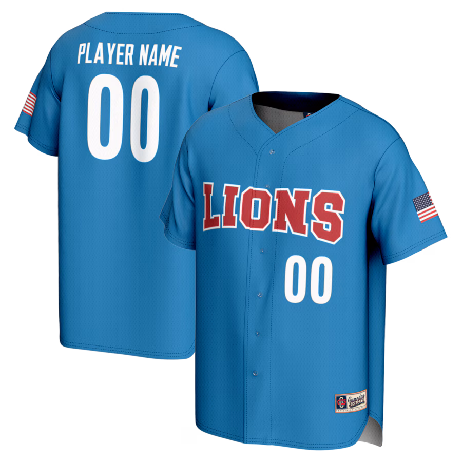 Loyola Marymount Lions GameDay Greats Youth NIL Pick-A-Player Lightweight Baseball Jersey - Blue - Puhuasuan