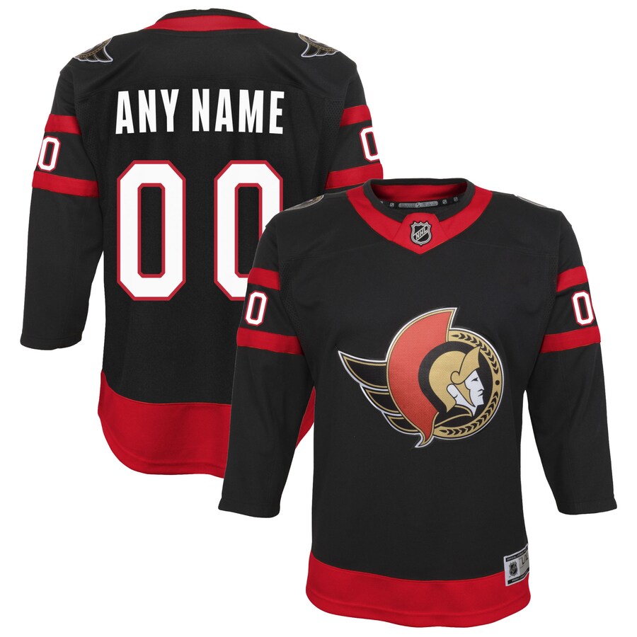 Youth Ottawa Senators Black Home Custom Premier Jersey - Puhuasuan