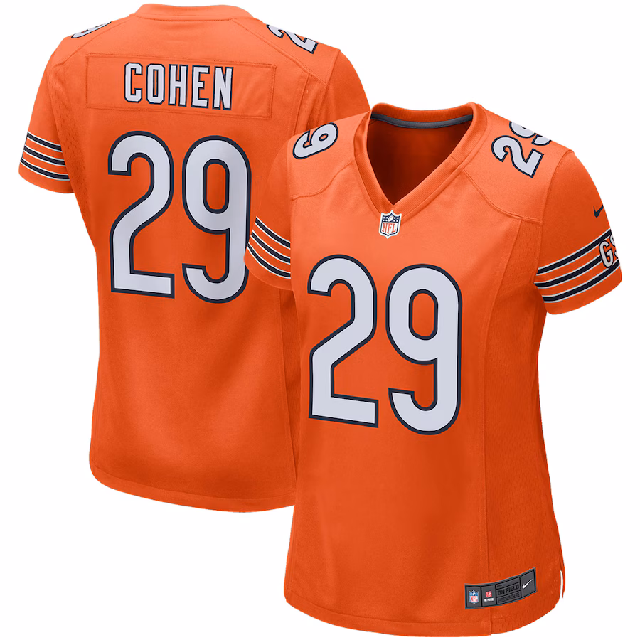 Women's Chicago Bears Tarik Cohen Nike Orange Game Jersey - Puhuasuan