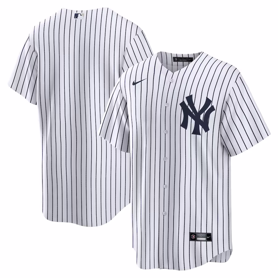Men's New York Yankees Nike White Home Replica Team Jersey - Puhuasuan