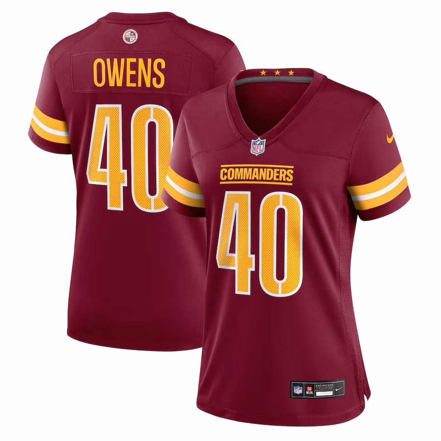 Women's Washington Commanders Tyler Owens Nike Burgundy Game Jersey - Puhuasuan