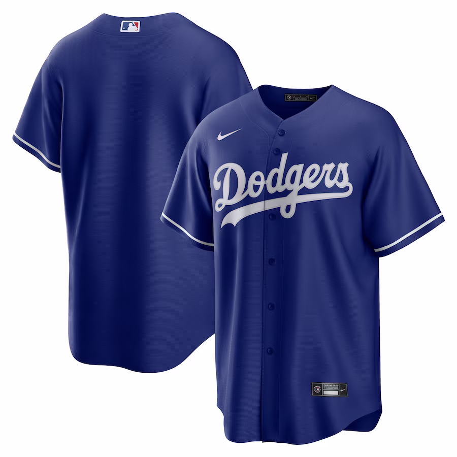 Men's Los Angeles Dodgers Nike Royal Alternate Replica Team Jersey - Puhuasuan