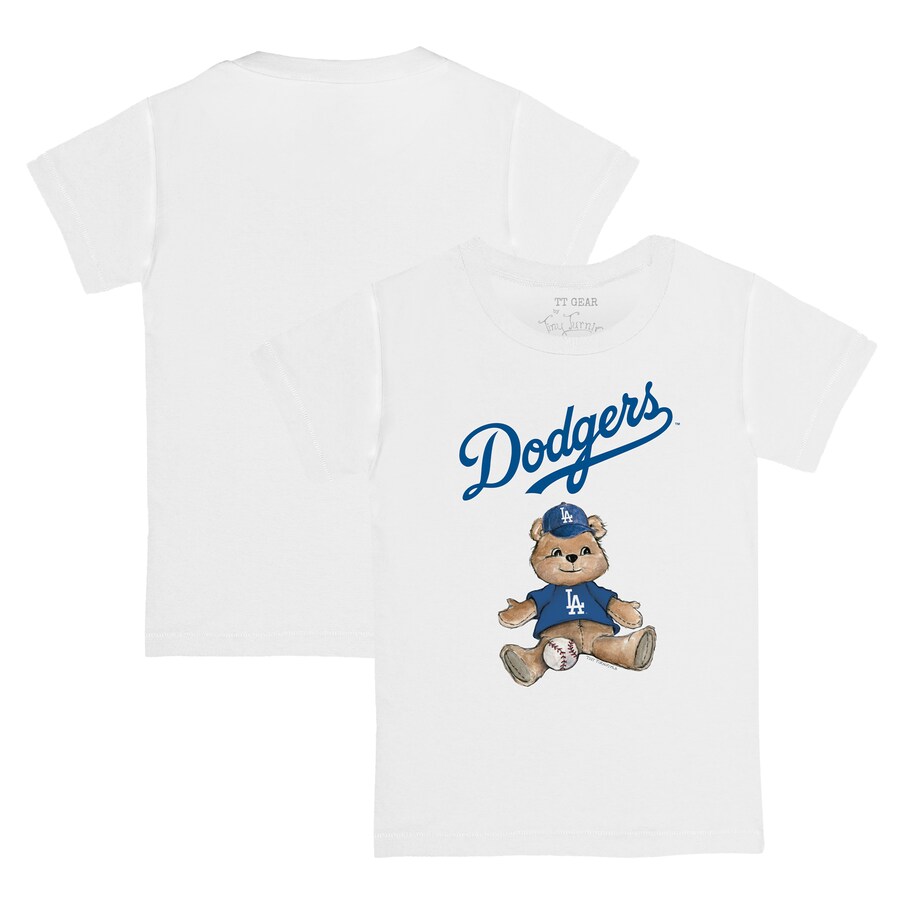 Youth Los Angeles Dodgers Tiny Turnip White Teddy Boy T-Shirt - Puhuasuan