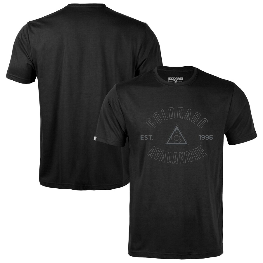 Men's Colorado Avalanche Levelwear Black Richmond Abyssal T-Shirt - Puhuasuan