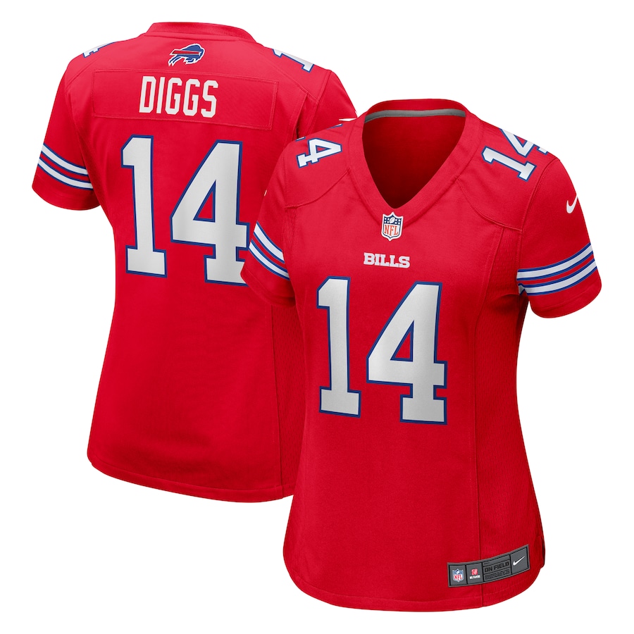 Women's Buffalo Bills Stefon Diggs Nike Red Player Jersey - Puhuasuan