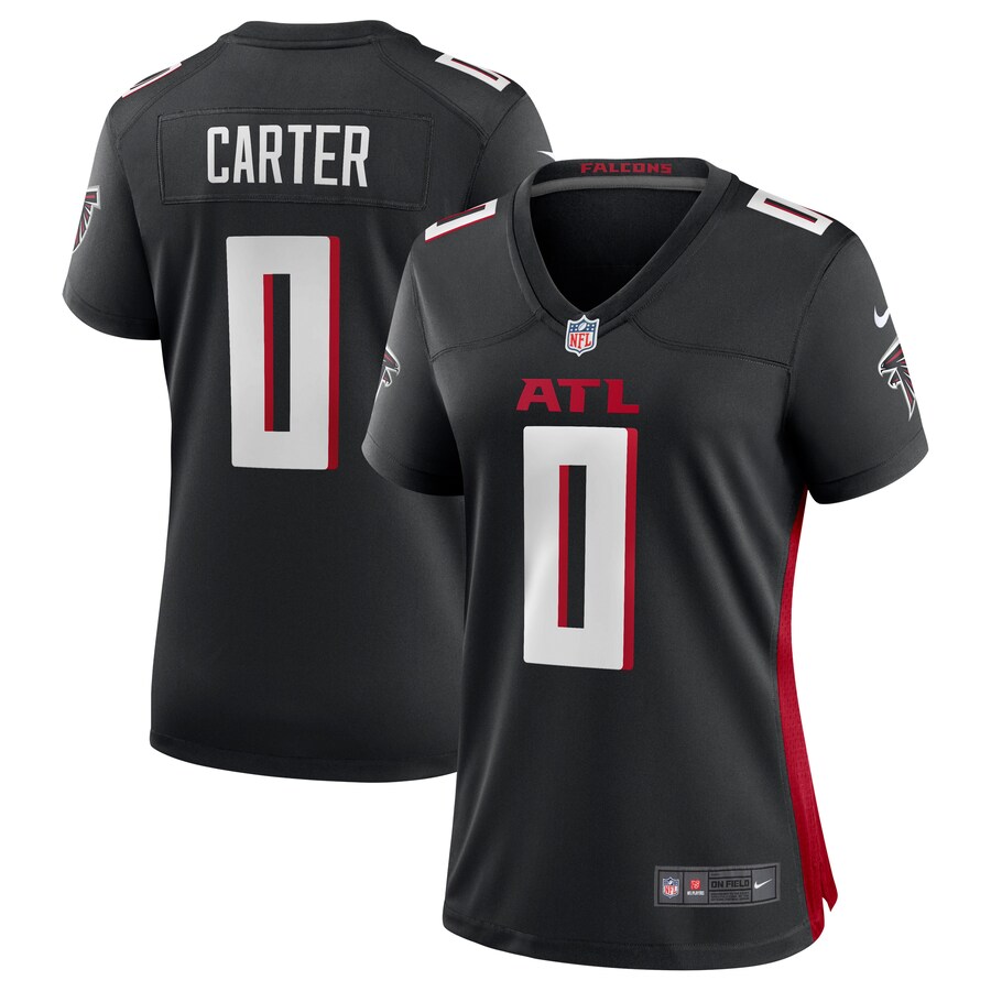 Women's Atlanta Falcons Lorenzo Carter Nike Black Game Player Jersey - Puhuasuan