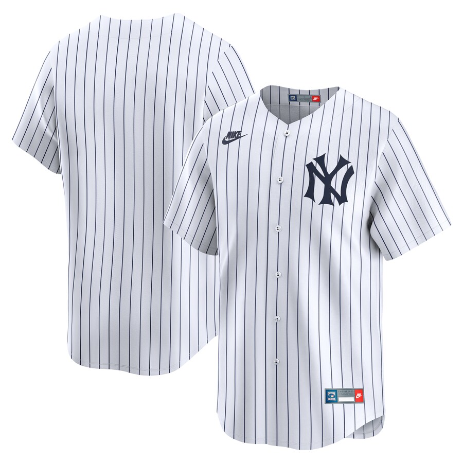 Men's New York Yankees Nike White Throwback Cooperstown Collection Limited Jersey - Puhuasuan